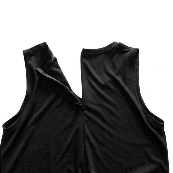 Eileen Fisher Sleeveless V-neck Black Viscose Jumpsuit, size XS - Picture 7 of 11